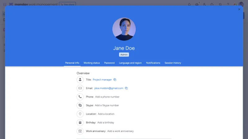 monday.com — Productivity, интерфейс, скриншот 1004