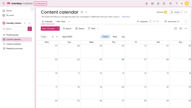 monday.com — Productivity, интерфейс, скриншот 1021