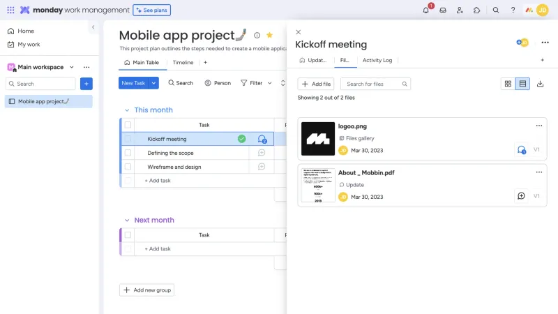 monday.com — Productivity, интерфейс, скриншот 1146