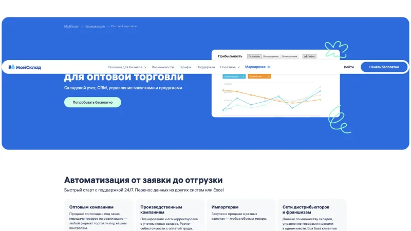 МойСклад — Hero Section, Features, скриншот 10/25