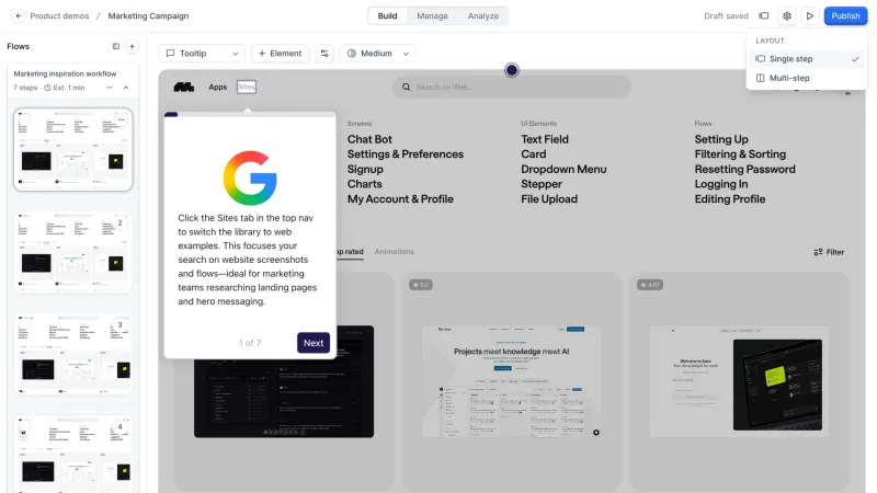 Navattic — Marketing, интерфейс, скриншот 2/240