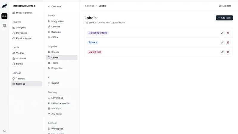 Navattic — Marketing, интерфейс, скриншот 4/240