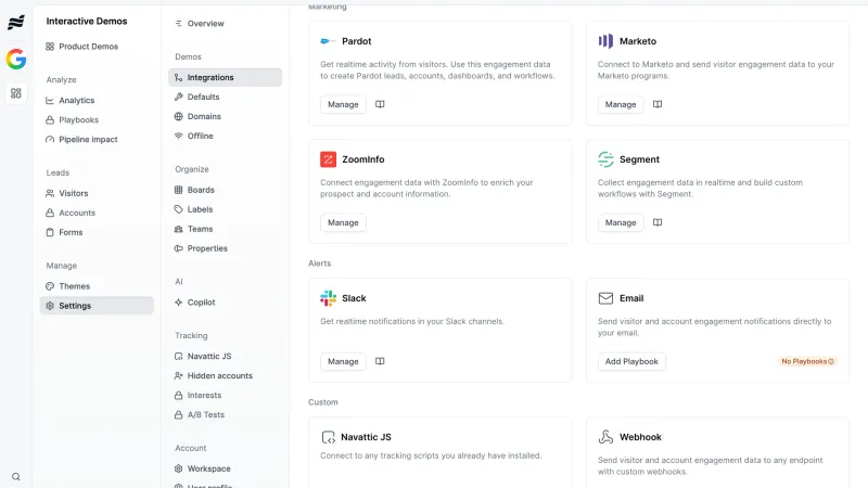 Navattic — Marketing, интерфейс, скриншот 6/240