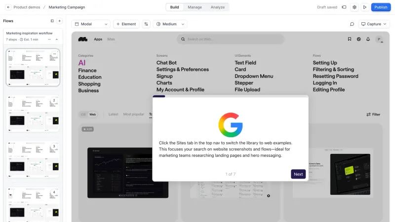 Navattic — Marketing, интерфейс, скриншот 9/240