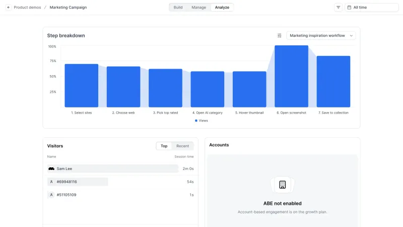 Navattic — Marketing, интерфейс, скриншот 10/240