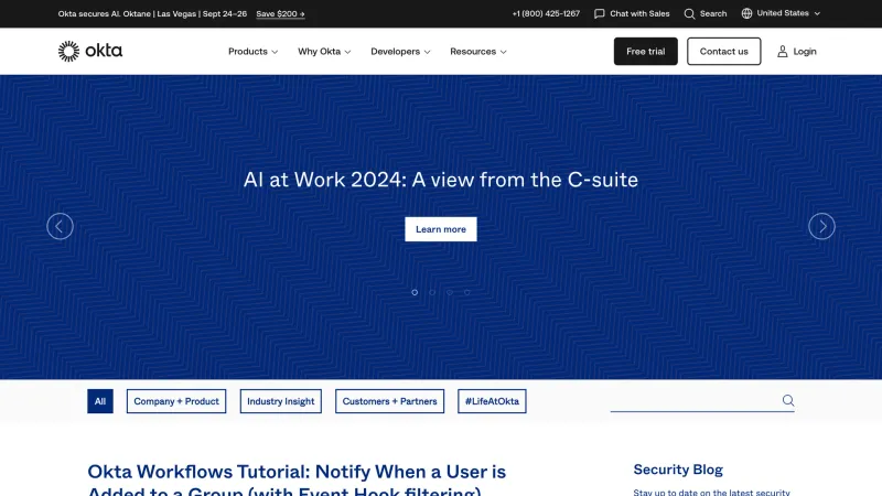 Okta — Security, интерфейс, скриншот 4/325