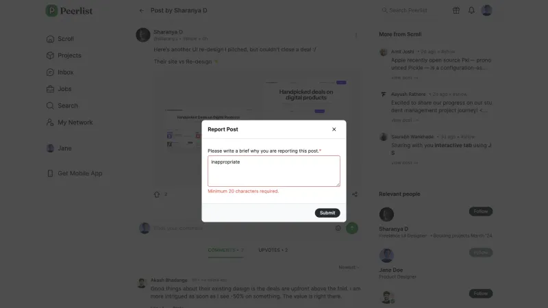 Peerlist — Social, интерфейс, скриншот 3/344