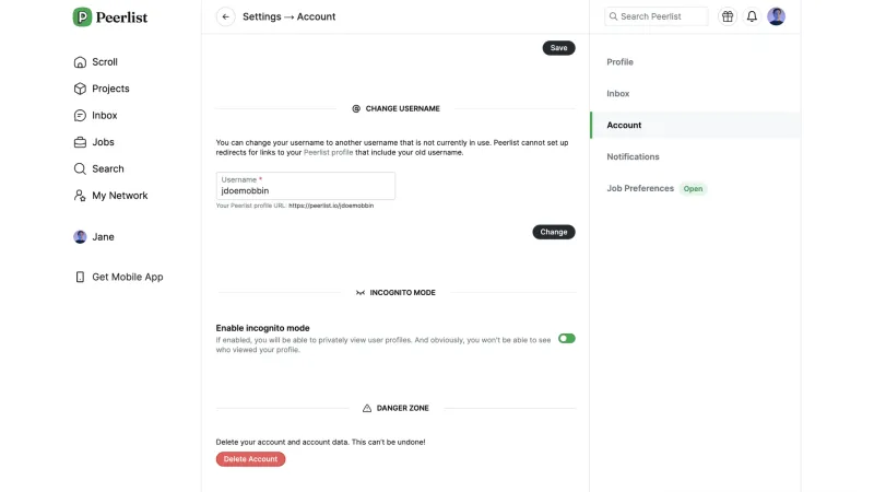 Peerlist — Social, интерфейс, скриншот 9/344