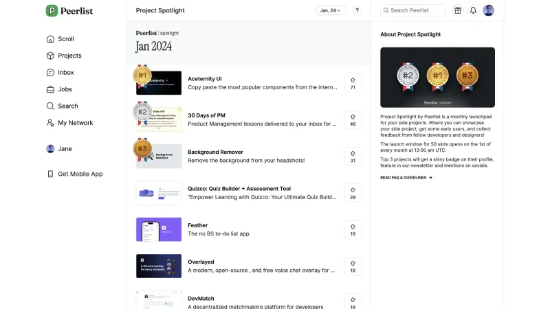 Peerlist — Social, интерфейс, скриншот 10/344