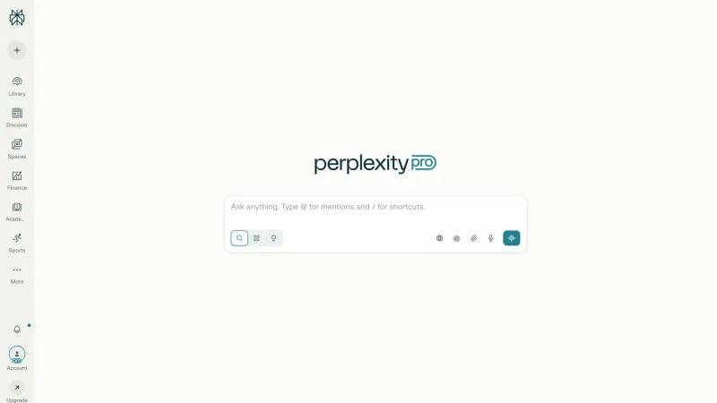 Perplexity — AI & ML, интерфейс, скриншот 5/396
