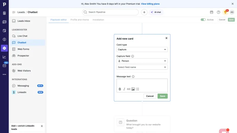 Pipedrive — CRM, интерфейс, скриншот 3/425