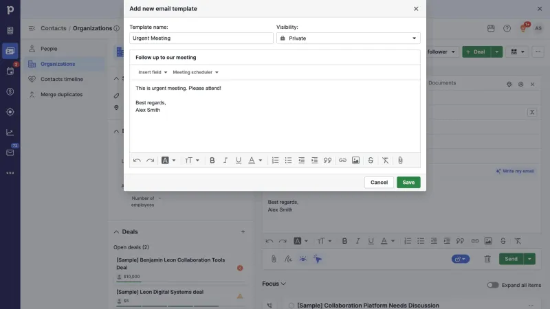 Pipedrive — CRM, интерфейс, скриншот 10/425