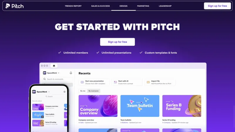 Pitch — Productivity, интерфейс, скриншот 2/530