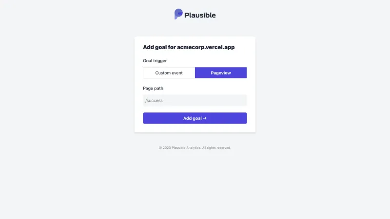 Plausible — Analytics, интерфейс, скриншот 3/207