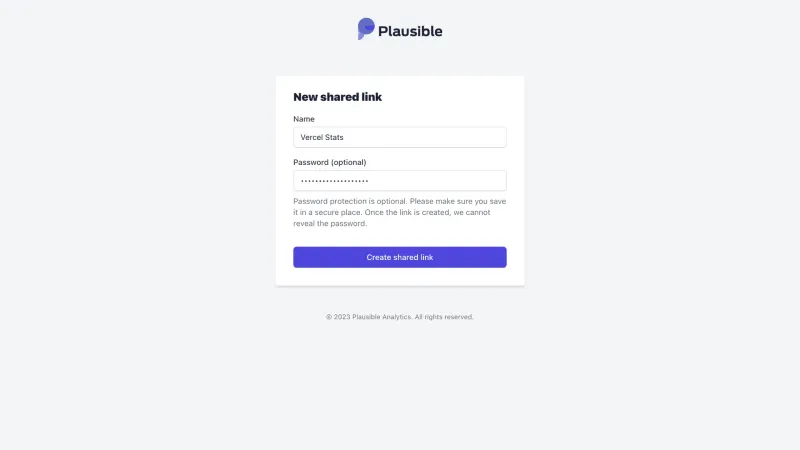 Plausible — Analytics, интерфейс, скриншот 4/207