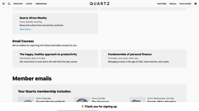 Quartz — Entertainment, интерфейс, скриншот 1/371