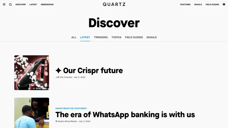 Quartz — Entertainment, интерфейс, скриншот 4/371