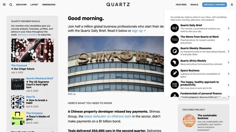 Quartz — Entertainment, интерфейс, скриншот 6/371