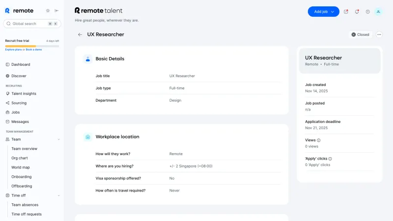 Remote — HR, интерфейс, скриншот 11/591
