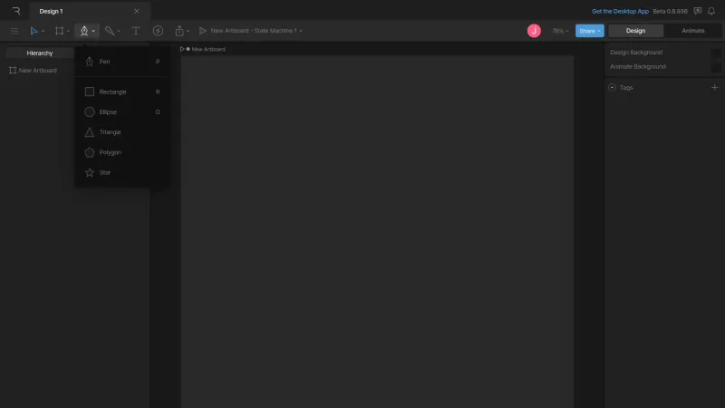Rive — Design, интерфейс, скриншот 10/326
