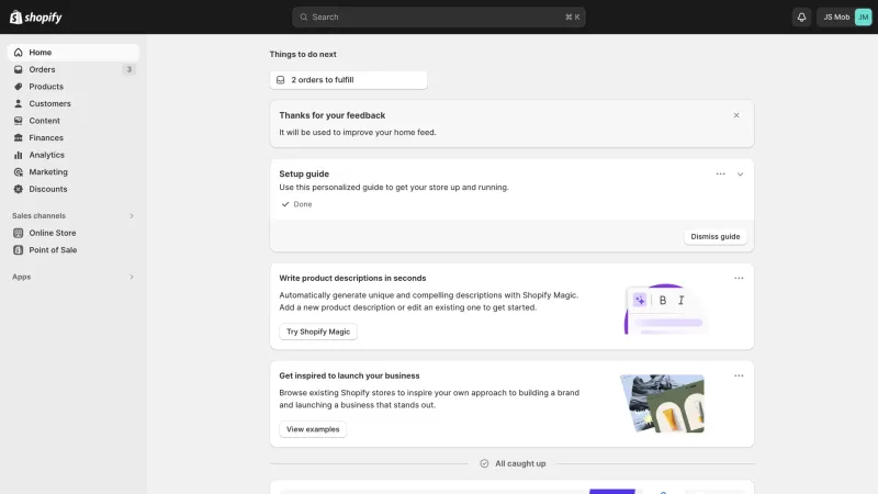 Shopify — E-commerce, интерфейс, скриншот 8/1128
