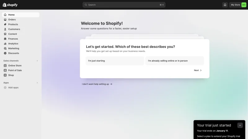 Shopify — E-commerce, интерфейс, скриншот 11/1128