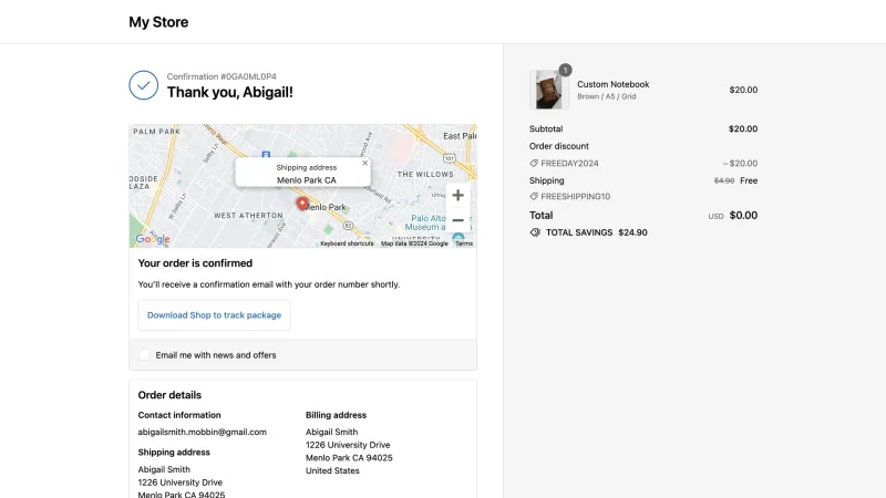 Shopify — E-commerce UI, screenshot 1009