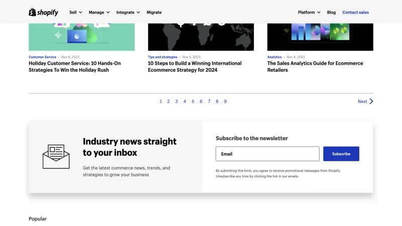 Shopify — E-commerce UI, screenshot 1020
