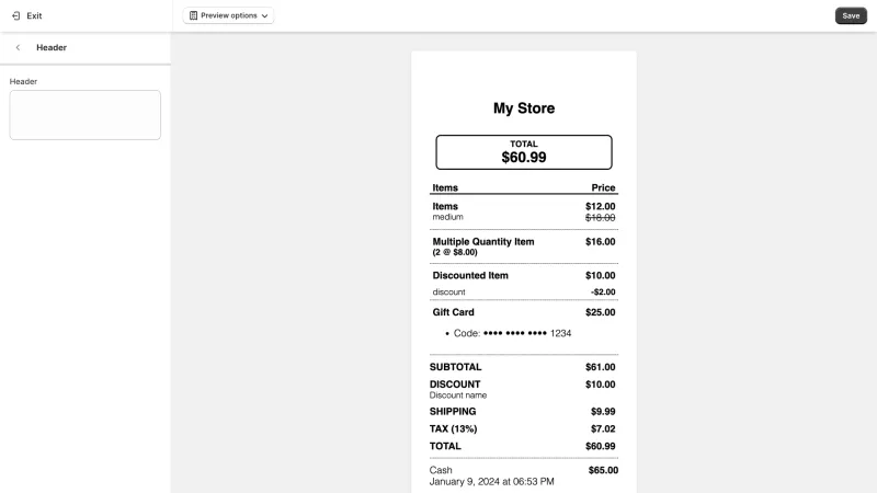Shopify — E-commerce UI, screenshot 1021