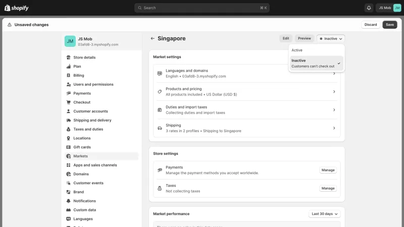 Shopify — E-commerce UI, screenshot 1029