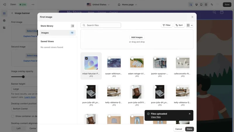 Shopify — E-commerce UI, screenshot 1030