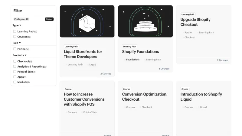 Shopify — E-commerce UI, screenshot 1031