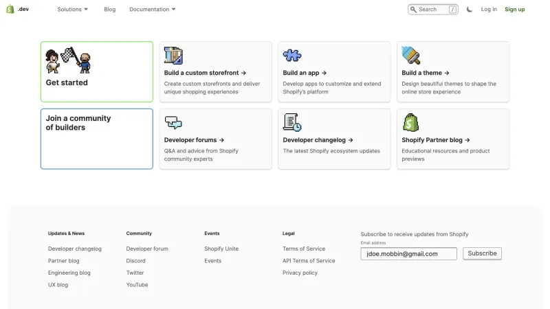 Shopify — E-commerce UI, screenshot 1090