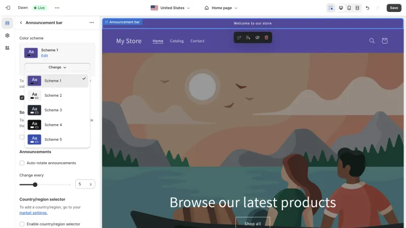 Shopify — E-commerce UI, screenshot 1092