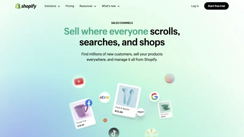 Shopify — E-commerce UI, screenshot 1100