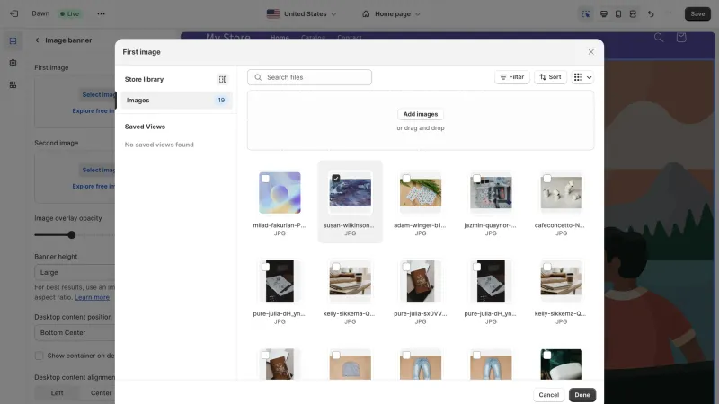 Shopify — E-commerce UI, screenshot 1104