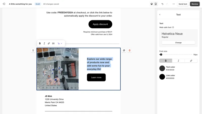 Shopify — E-commerce UI, screenshot 1105