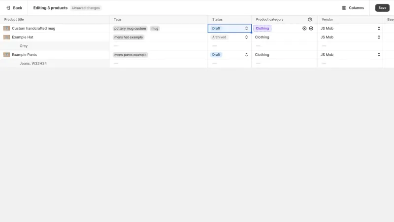 Shopify — E-commerce UI, screenshot 1106