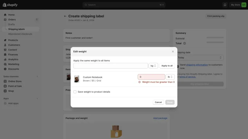 Shopify — E-commerce UI, screenshot 1115