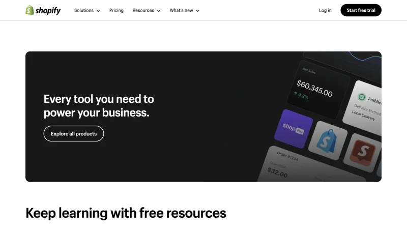 Shopify — E-commerce UI, screenshot 1121