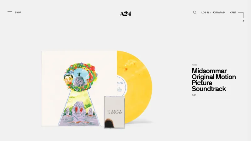 Store — A24, Entertainment UI