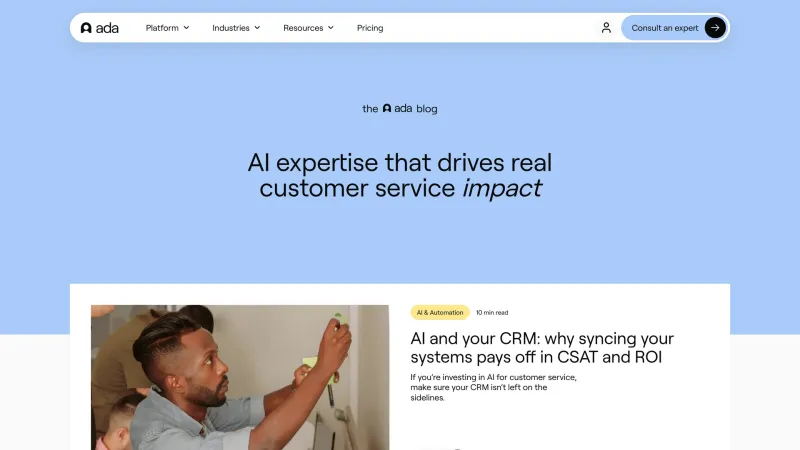 Blog — Ada, AI & ML UI