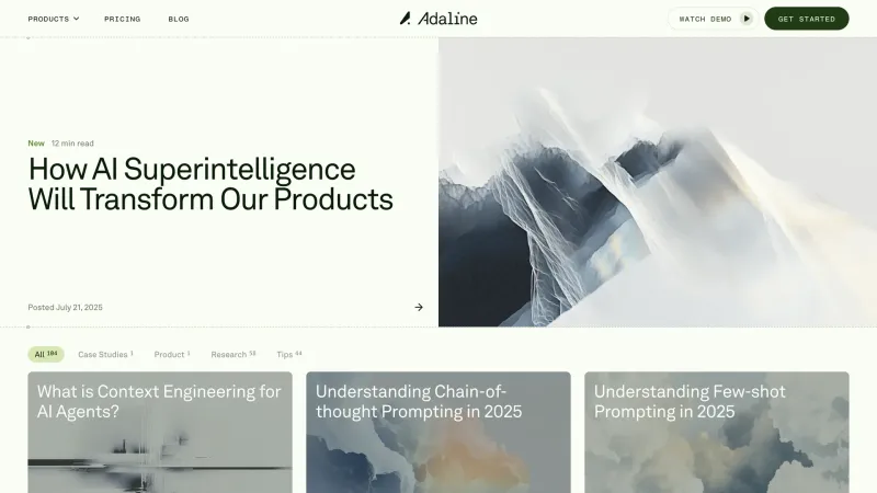 Blog — Adaline, Developer Tools UI