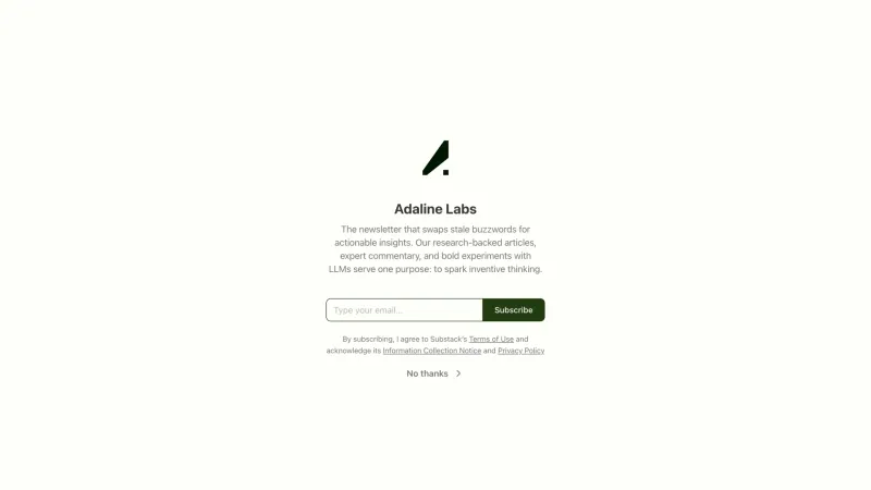 Adaline — Newsletter, скриншот 7/7