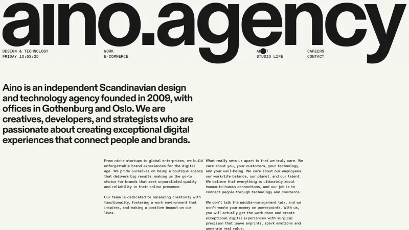 Aino Agency — About, скриншот 2/5