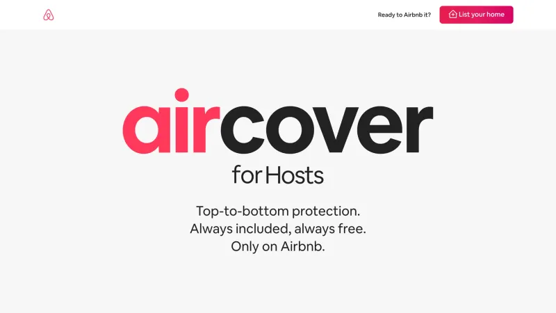 Hero Section — Airbnb, Travel UI