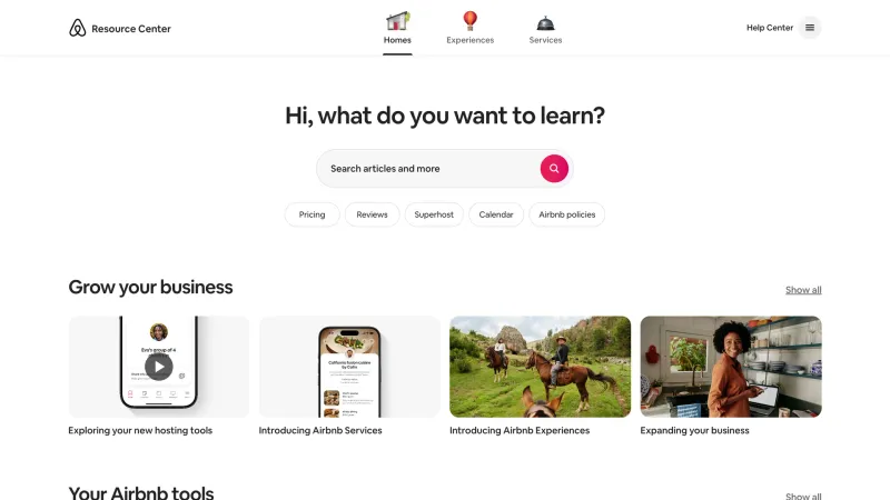 Hero Section — Airbnb, Travel UI