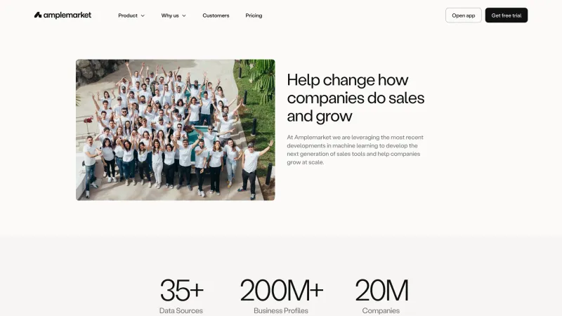 CTA Section — Amplemarket, SaaS UI