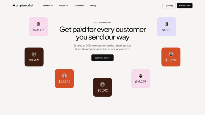 CTA Section — Amplemarket, SaaS UI