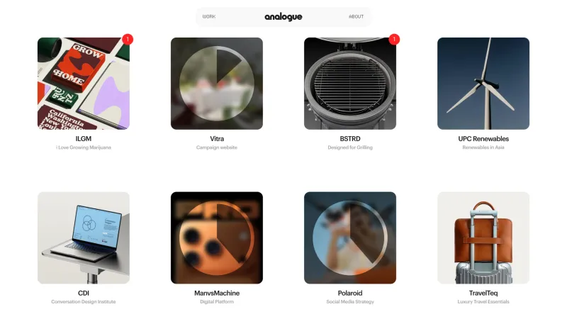 Analogue Agency — Showcase Section, скриншот 4/11